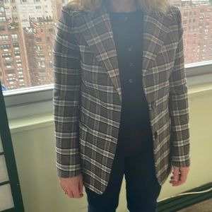 Brand New Without Tags Maje Plaid Blazer
